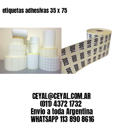 etiquetas adhesivas 35 x 75