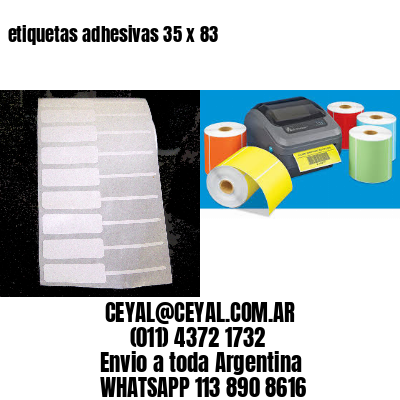 etiquetas adhesivas 35 x 83