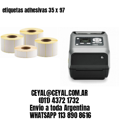 etiquetas adhesivas 35 x 97