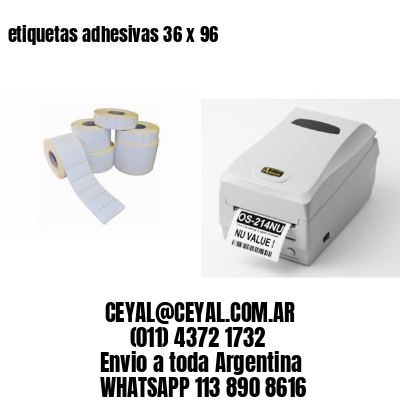 etiquetas adhesivas 36 x 96