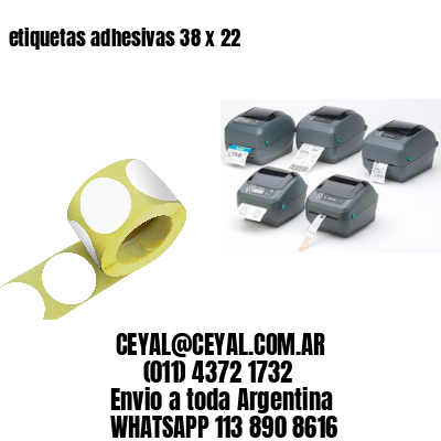 etiquetas adhesivas 38 x 22