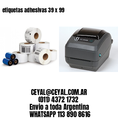 etiquetas adhesivas 39 x 99