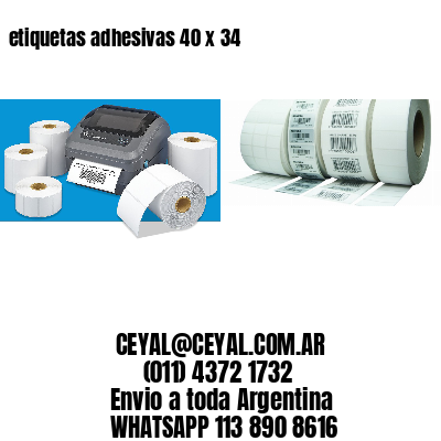 etiquetas adhesivas 40 x 34