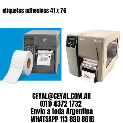 etiquetas adhesivas 41 x 76