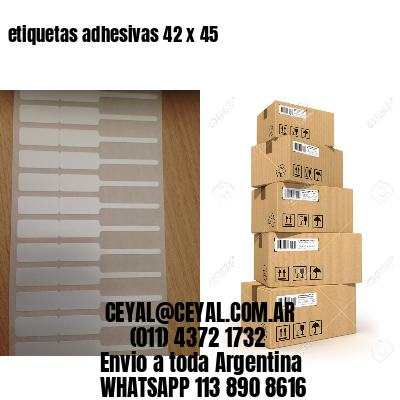 etiquetas adhesivas 42 x 45