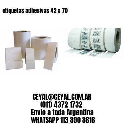 etiquetas adhesivas 42 x 70