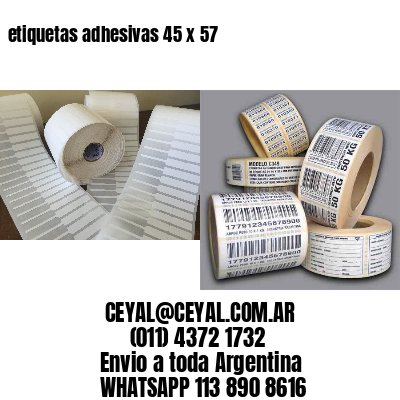 etiquetas adhesivas 45 x 57