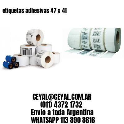 etiquetas adhesivas 47 x 41
