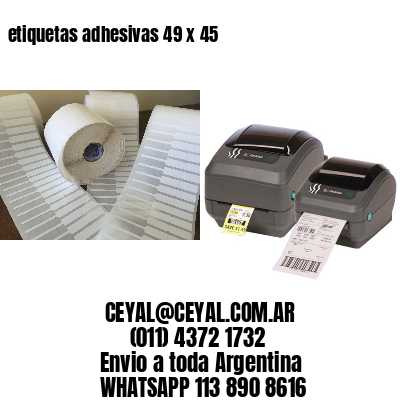 etiquetas adhesivas 49 x 45