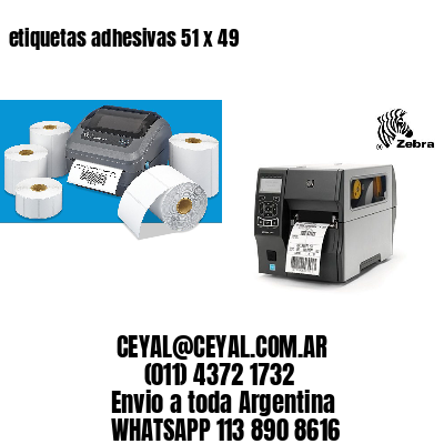 etiquetas adhesivas 51 x 49