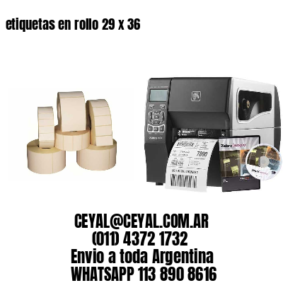 etiquetas en rollo 29 x 36