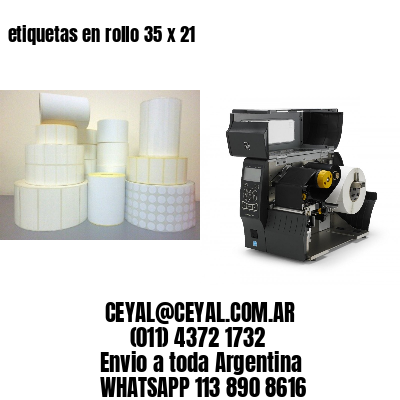 etiquetas en rollo 35 x 21