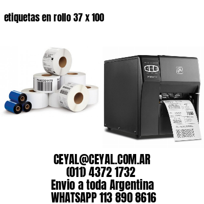 etiquetas en rollo 37 x 100