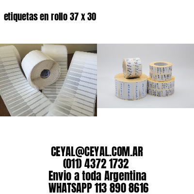 etiquetas en rollo 37 x 30