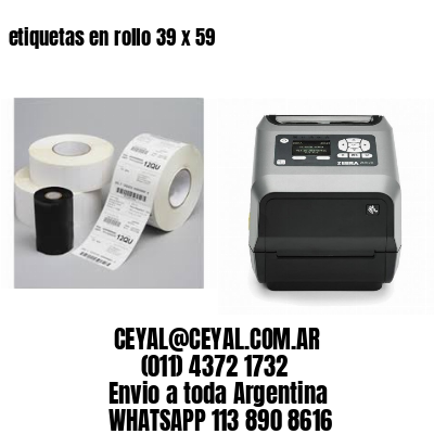 etiquetas en rollo 39 x 59