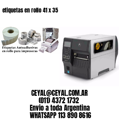 etiquetas en rollo 41 x 35
