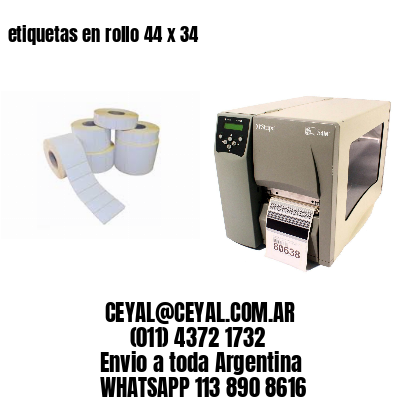 etiquetas en rollo 44 x 34