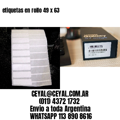etiquetas en rollo 49 x 63
