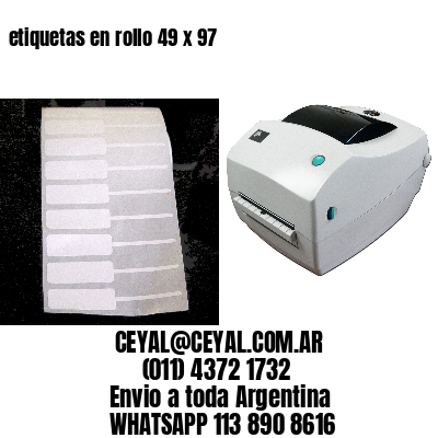 etiquetas en rollo 49 x 97