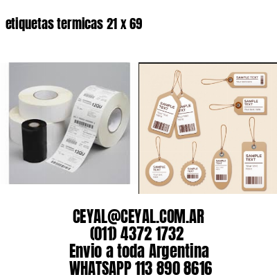etiquetas termicas 21 x 69