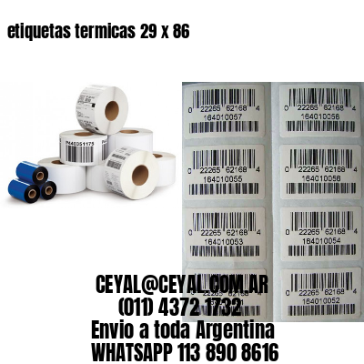 etiquetas termicas 29 x 86