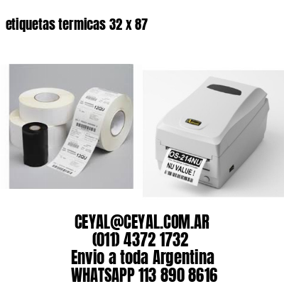 etiquetas termicas 32 x 87