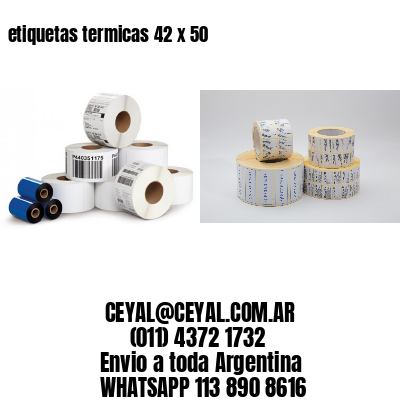 etiquetas termicas 42 x 50