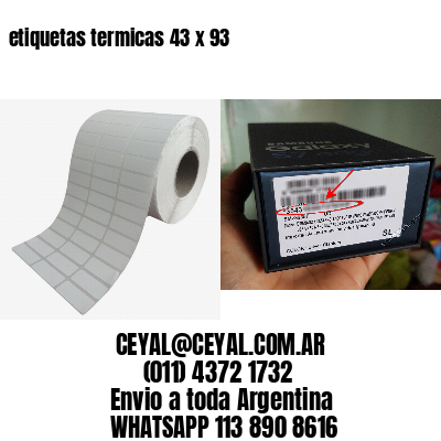 etiquetas termicas 43 x 93