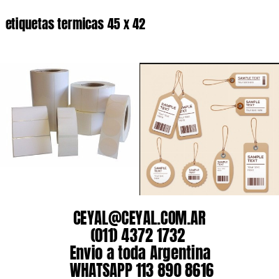 etiquetas termicas 45 x 42