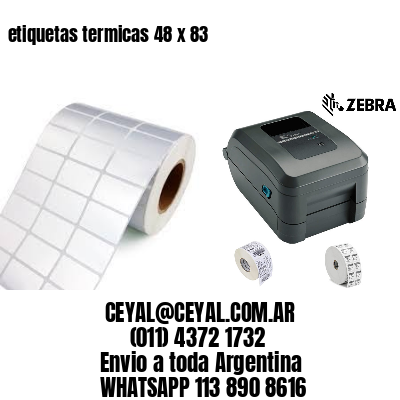 etiquetas termicas 48 x 83