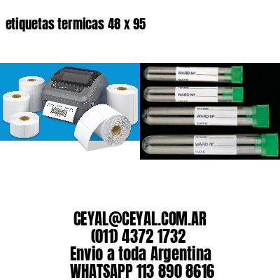 etiquetas termicas 48 x 95