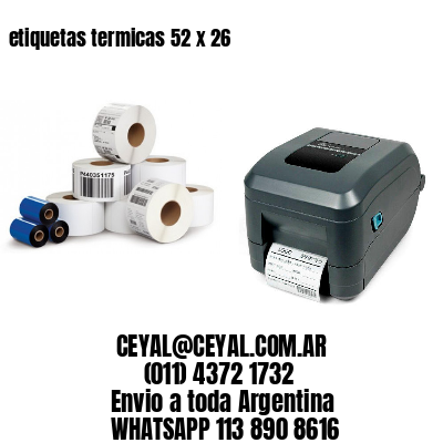 etiquetas termicas 52 x 26