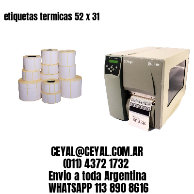 etiquetas termicas 52 x 31