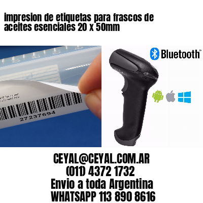 impresion de etiquetas para frascos de aceites esenciales 20 x 50mm