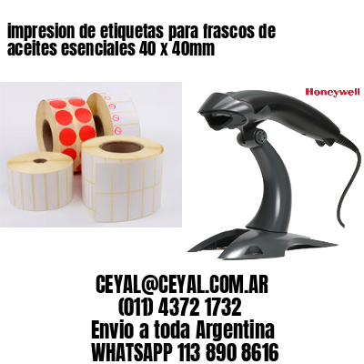 impresion de etiquetas para frascos de aceites esenciales 40 x 40mm