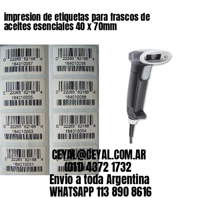 impresion de etiquetas para frascos de aceites esenciales 40 x 70mm
