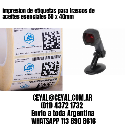 impresion de etiquetas para frascos de aceites esenciales 50 x 40mm