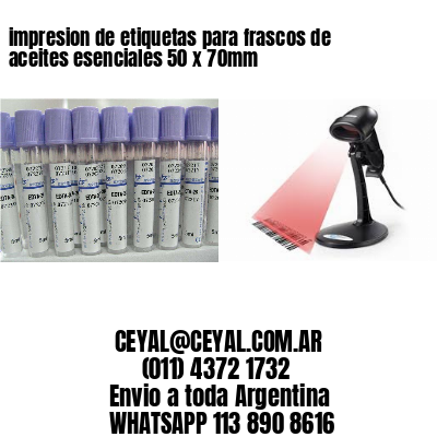 impresion de etiquetas para frascos de aceites esenciales 50 x 70mm