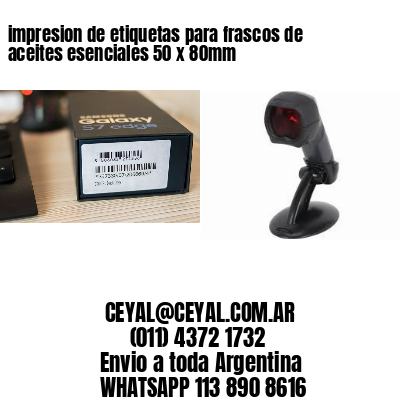 impresion de etiquetas para frascos de aceites esenciales 50 x 80mm