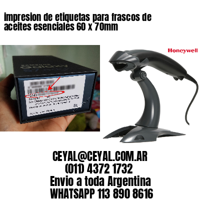 impresion de etiquetas para frascos de aceites esenciales 60 x 70mm