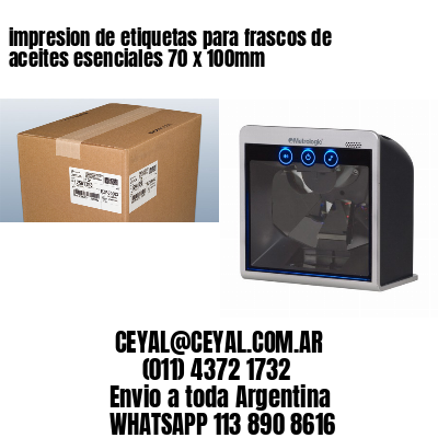 impresion de etiquetas para frascos de aceites esenciales 70 x 100mm