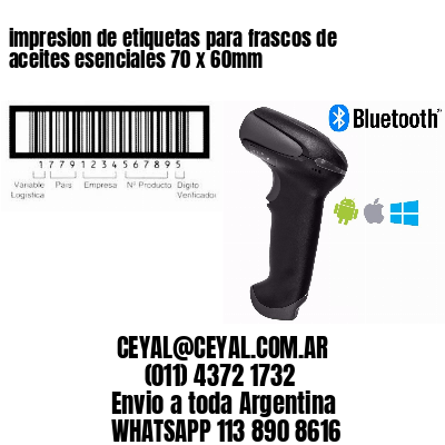 impresion de etiquetas para frascos de aceites esenciales 70 x 60mm