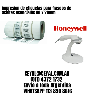 impresion de etiquetas para frascos de aceites esenciales 90 x 20mm
