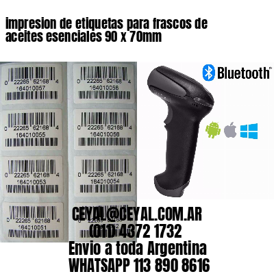 impresion de etiquetas para frascos de aceites esenciales 90 x 70mm