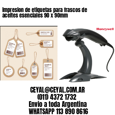 impresion de etiquetas para frascos de aceites esenciales 90 x 90mm
