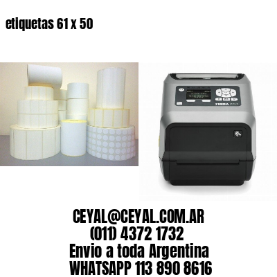 etiquetas 61 x 50