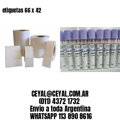 etiquetas 66 x 42