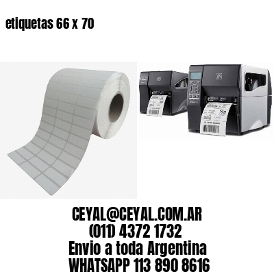 etiquetas 66 x 70