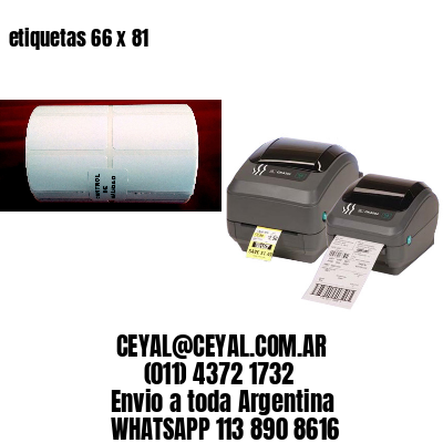 etiquetas 66 x 81