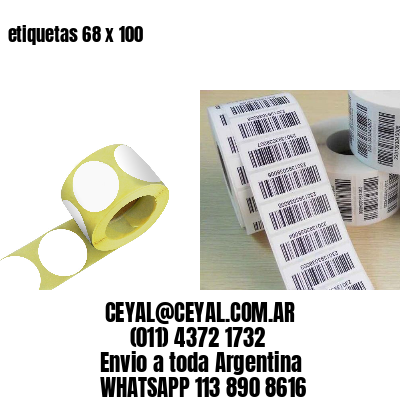 etiquetas 68 x 100